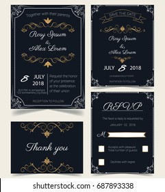Wedding invitation , Save the date, RSVP card, Thank you card, Table number, Gift tags, Place cards, Respond card.