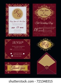 Wedding invitation , Save the date, RSVP card, Thank you card, Gift tags, Place cards, Respond card.