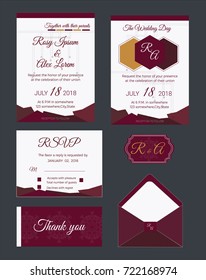 Wedding invitation , Save the date, RSVP card, Thank you card, Table number, Gift tags, Place cards, Respond card.