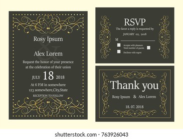 Wedding invitation , Save the date, RSVP card, Thank you card, Table number, Gift tags, Place cards, Respond card. 