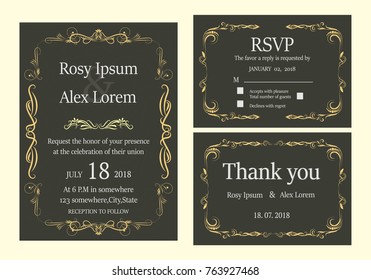 Wedding invitation , Save the date, RSVP card, Thank you card, Table number, Gift tags, Place cards, Respond card. 