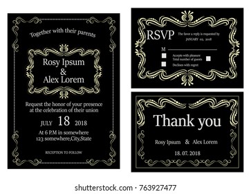 Wedding invitation , Save the date, RSVP card, Thank you card, Table number, Gift tags, Place cards, Respond card. 