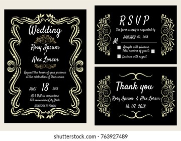Wedding invitation , Save the date, RSVP card, Thank you card, Table number, Gift tags, Place cards, Respond card. 