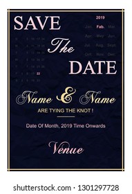 Wedding Invitation, save the date, thank you, rsvp card Design template. Vector illustration 
