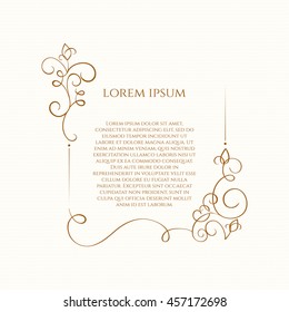 Wedding invitation, Save The Date. Vintage invitation template. 