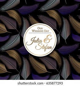 Wedding invitation seamless pattern