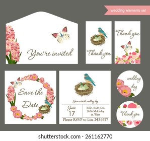 Wedding invitation set