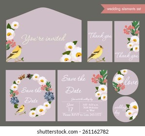 Wedding invitation set