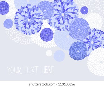 Wedding invitation. Stylish floral background