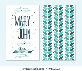 Wedding invitation template
