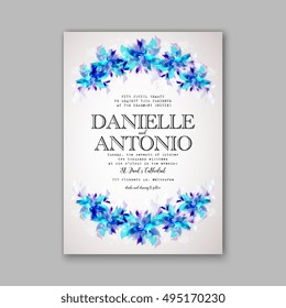 Wedding invitation template 