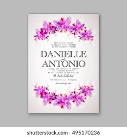 Wedding invitation template 