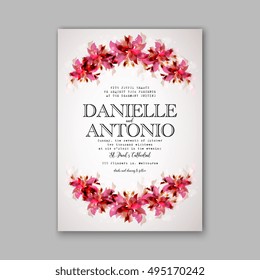 Wedding invitation template 
