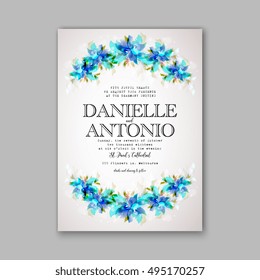 Wedding invitation template 