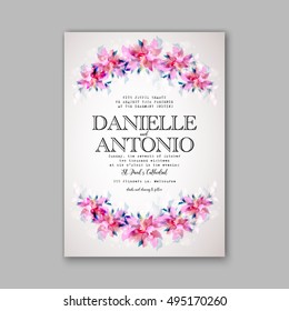 Wedding invitation template 