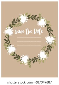 Wedding invitation template 