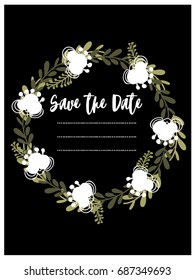 Wedding invitation template 
