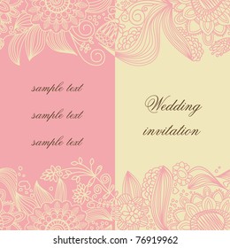 Wedding invitation template