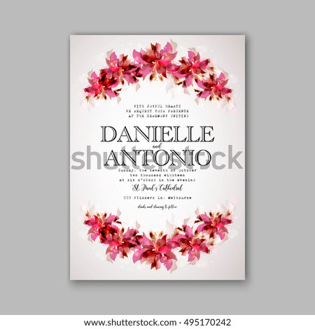 Wedding invitation template 