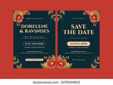 Wedding Invitation Template Card. It’s simple, stylish,
and ready just with a simple customization