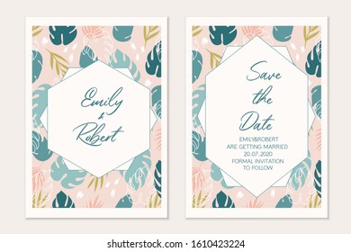 Wedding invitation template card. Invitation templates