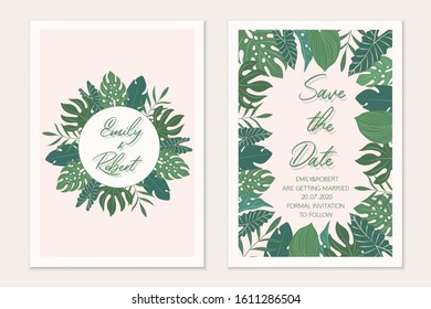 Wedding invitation template card. Invitation templates