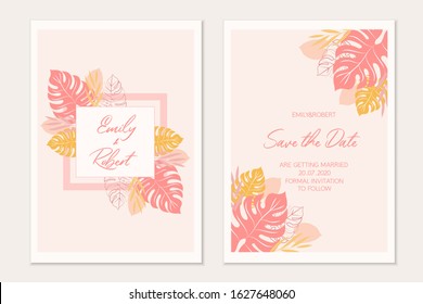 Wedding invitation template card. Invitation templates