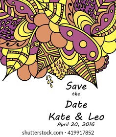 Wedding Invitation Template, envelope, thank you card, save the date cards. 