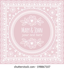 Wedding invitation. Template greeting card or invitation.
