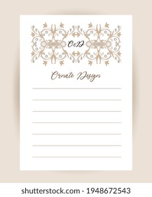Plantilla de invitación de boda. Diseño moderno. Decoración tradicional de bodas. Plantilla de marco para guardar la fecha y tarjeta de saludo, invitación de boda, certificado, volante, afiche.