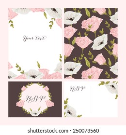Wedding Invitation template set