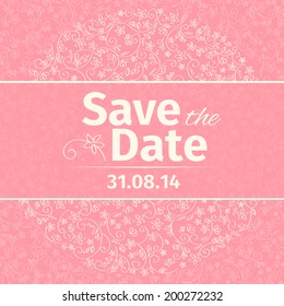 Wedding invitation template. vector.