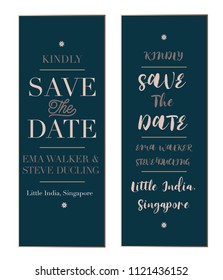 Wedding invitation template vector illustration