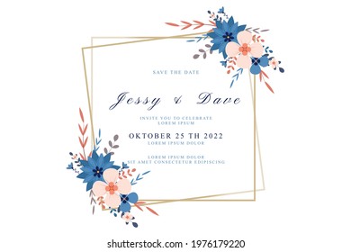 wedding invitation template vector illustraton eps 10 