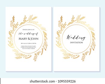 Wedding invitation, thank you card, save the date cards. Wedding invitation, baby shower, menu, flyer, banner template with floral pattern, hand drawn lettering, background. Summer wedding invitation.