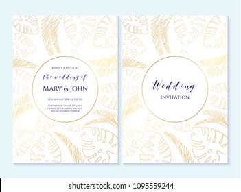 Wedding invitation, thank you card, save the date cards. Wedding invitation, baby shower, menu, flyer, banner template with floral pattern, hand drawn lettering, background. Summer wedding invitation.