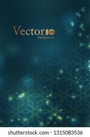 Wedding invitation,  thank you card, modern tribal ornament background templates in deep marine blue. Vector elegant template