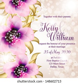 Wedding invitation, thank you card, save the date cards. Wedding set. RSVP card