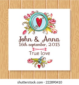 Wedding invitation, thank you card, save the date cards. Wedding set. RSVP card