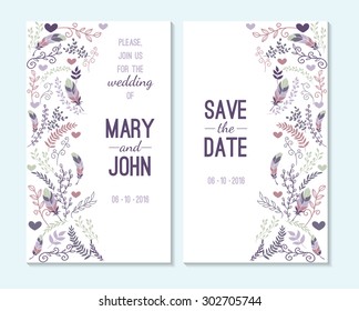 Wedding invitation, thank you card, save the date cards. Wedding invitation.