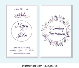 Wedding invitation, thank you card, save the date cards. Wedding invitation.