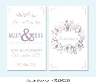 Wedding invitation, thank you card, save the date cards. Wedding invitation.