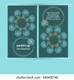 Wedding invitation, thank you card, save the date cards.