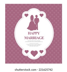 Wedding invitation. vector