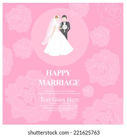Wedding invitation. vector