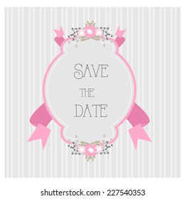wedding invitation. vector