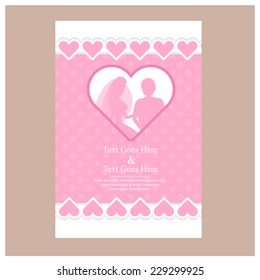 wedding invitation. vector