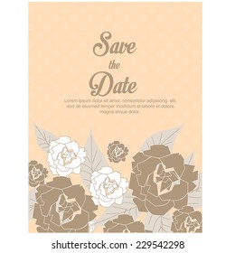 wedding invitation. vector