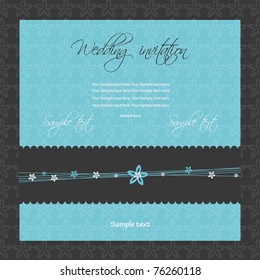 Wedding invitation, vector