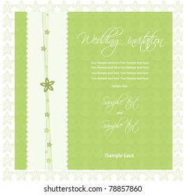 Wedding invitation. vector